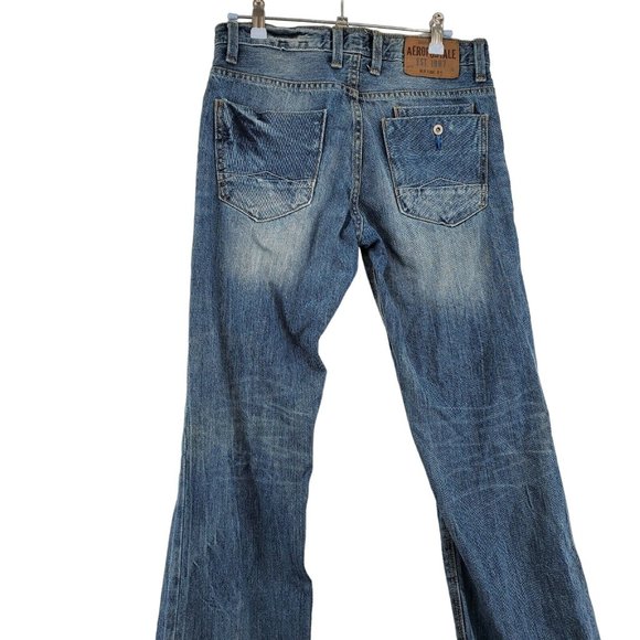 Aeropostale Jeans Women's Boot Cut 5-Pocket Denim Slim Fit Denim Blue 27/30 - Picture 9 of 11
